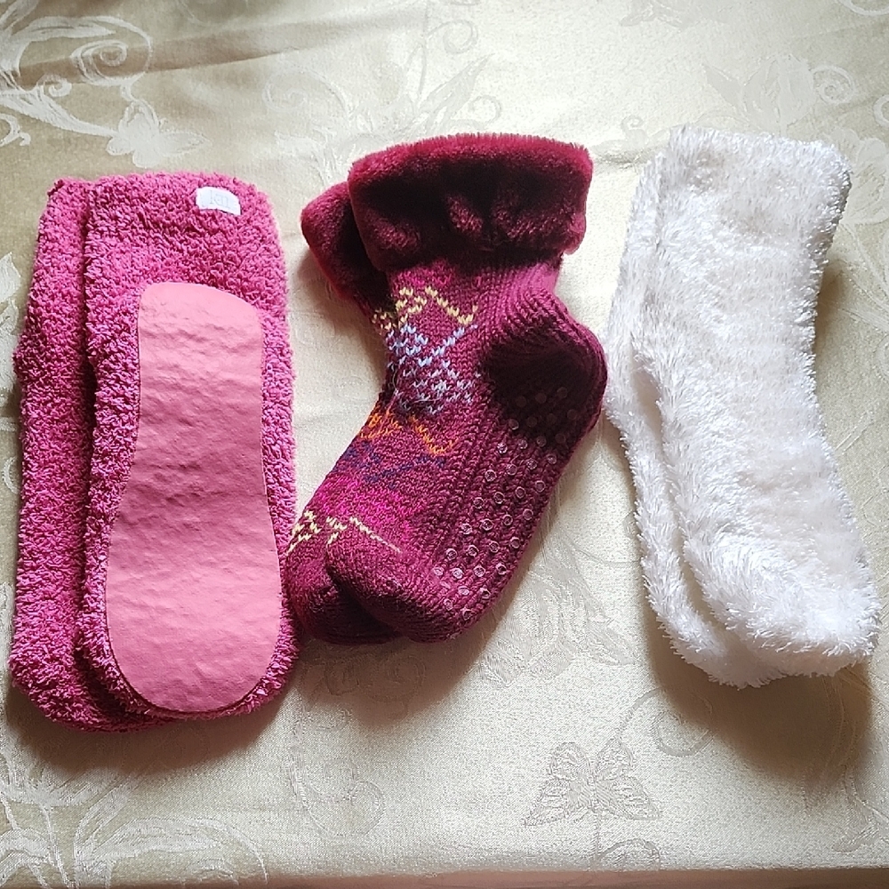 Plush Ultra Soft And Cozy Lounge Socks Women's Socks Bundle 3 Pairs